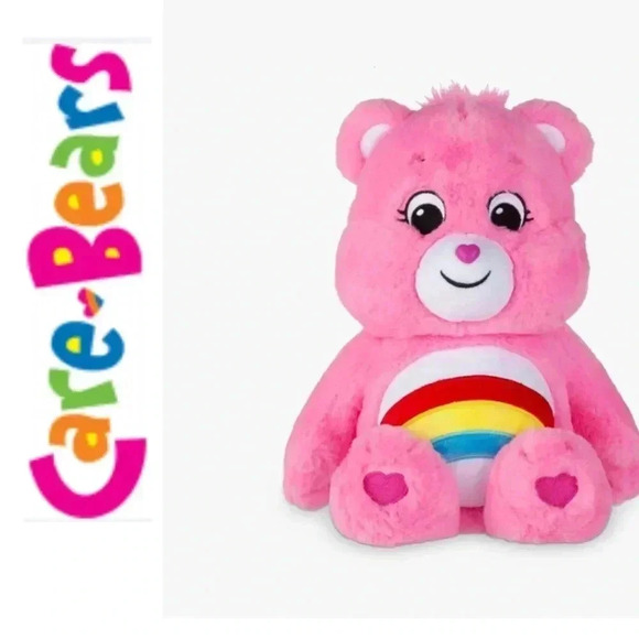 🆕Care Bears Pink Cheer Bear Soft Plushie 12”🆕 - Picture 1 of 8
